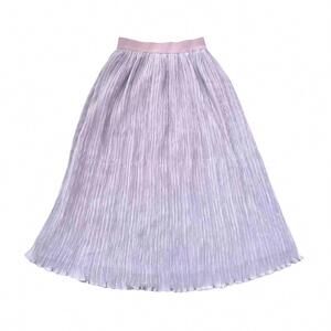 NEW LITTLE OLIN girls' long pleated skirt in lavender